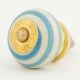 Old Turquoise Striped Knob