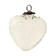 Clear Decorative Heart Shaped Glass Christmas Hanging Ornament