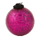Pink Glitter Glass Christmas Ball Ornament