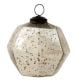 Antique Mercury Glass Geometric Hanging Ornament