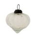 Vintage Clear Onion Shaped Glass Christmas Ornament