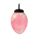 Pink Vintage Oval Shaped Glass Christmas Ornament