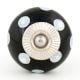 Black Ceramic Polka Dotted Living Room Cupboard Knobs