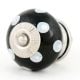 Black Ceramic Polka Dotted Living Room Cupboard Knobs