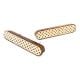 Handcrafted Wooden Drawer Handle with Geometric Inlay In Pair (8 Inch)