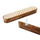 Handcrafted Wooden Drawer Handle with Geometric Inlay In Pair (8 Inch)