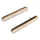 Handmade Wooden Dresser Handle with Geometric Inlay In Pair (12 Inch)