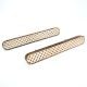 Handmade Wooden Dresser Handle with Geometric Inlay In Pair (12 Inch)