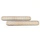 Handmade Wooden Dresser Handle with Geometric Inlay In Pair (12 Inch)