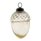 Silver Style Acorn Shaped Mercury Glass Hanging Ornament