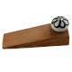2 Pieces Black Sunflower Crackle Wooden Door Stopper