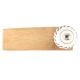 2 Pieces White Etched Ceramic Floral Door Stopper