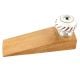 2 Pieces White Etched Ceramic Floral Door Stopper