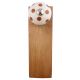 2 Pieces Brown Dotted Ceramic Floral Door Stopper