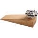 2 Pieces Navy Blue Leaf Melon Ceramic Wooden Door Stopper