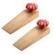 2 Pieces Red Golden Leaf Big Ceramic Wooden Door Stopper