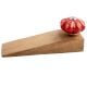 2 Pieces Red Golden Leaf Big Ceramic Wooden Door Stopper