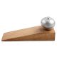 2 Pieces Silver Round Ceramic Wooden Door Stopper