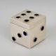 Handcrafted Silver Dice Design Storage Box Keepsake