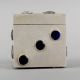 Handcrafted Silver Dice Design Storage Box Keepsake