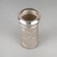 Handcrafted Silver Kumkum Box Cylindrical Storage Container