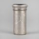 Handcrafted Silver Kumkum Box Cylindrical Storage Container