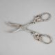 Handcrafted Silver Grape Shears Vintage Fruit Scissors