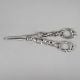 Handcrafted Pure Silver Grape Shears Vintage Fruit Scissors
