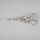 Handcrafted Pure Silver Grape Shears Ornate Fruit Scissors