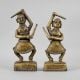 Handcrafted Brass Tribal Musician Figurines In Set