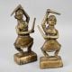 Handcrafted Brass Tribal Musician Figurines In Set