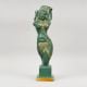 Handcrafted Brass Lady Figurine Antique Green Decor Sculpture
