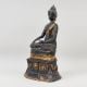 Handcrafted Brass Buddha Murti Black Gold Meditation Statue
