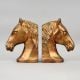Handcrafted Brass Horse Head Pair Decorative Vastu Showpiece
