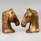 Handcrafted Brass Horse Head Pair Decorative Vastu Showpiece