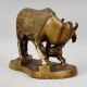 Handcrafted Brass Kamadhenu Cow Calf Murti Pooja Idol