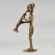 Handcrafted Brass Tribal Musician Murti Folk Art Showpiece
