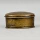 Handcrafted Brass Dabbi Murti Storage Box Vintage