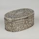Handcrafted Brass Engraved Storage Box Vintage Floral Design
