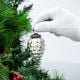 Vintage Style Silver Glass Ornament