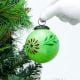 Green Round Flower Christmas Hanging