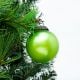 Vintage Style Green Round Glass Ornament