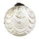 Silver Vintage Decorative Round Glass Christmas Ornament