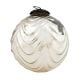 Silver Vintage Mercury Round Glass Christmas Ornament
