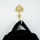 Handmade Golden Palm Tree Iron Wall Hook