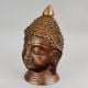 Handcrafted Brass Buddha Head Sculpture Decorative Idol