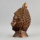 Handcrafted Brass Buddha Head Sculpture Decorative Idol