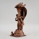 Handcrafted Copper Vishnu Lakshmi Sheshnag Idol Statue