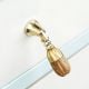 Natural Wooden Brass Drop Kitchen Cabinet Drawer Knob