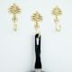 Handmade Golden Palm Tree Iron Wall Hooks-3 Pieces